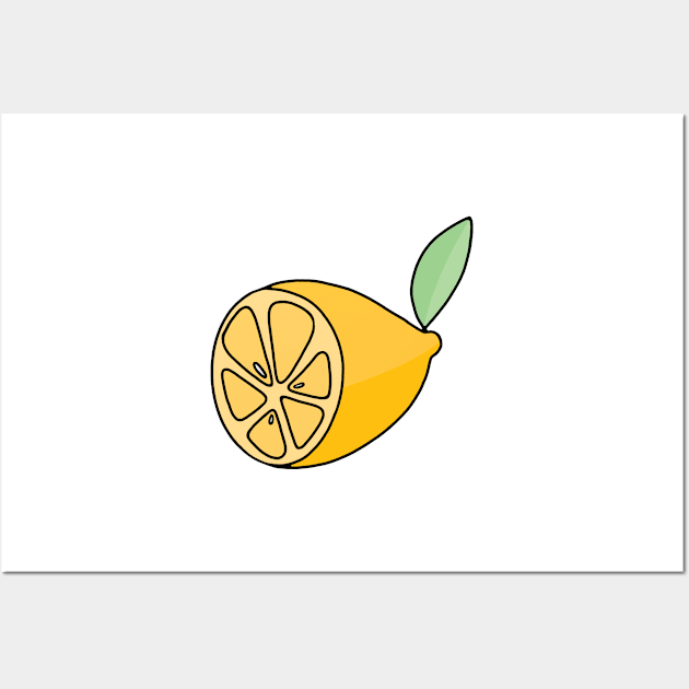 Lemon Half Wall Art by murialbezanson